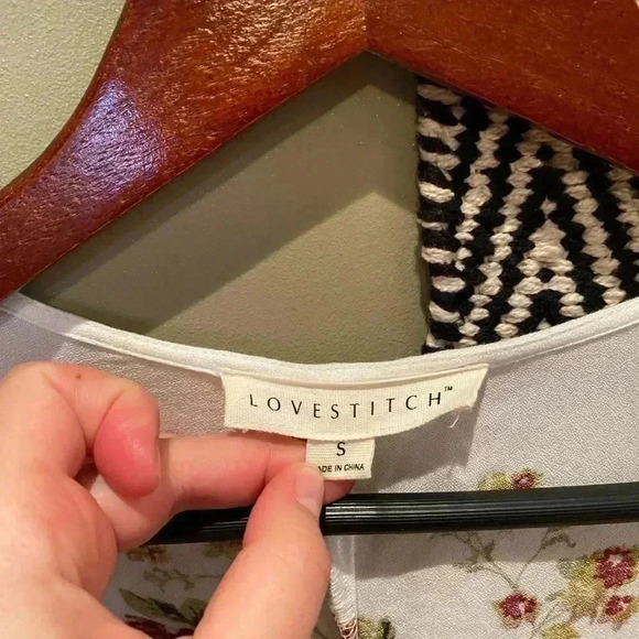 LOVESTITCH SPRING SUMMER FLORAL LONG LIGHTWEIGHT SHORT SLEEVE CARDIGAN SIZE S - Picture 6 of 6